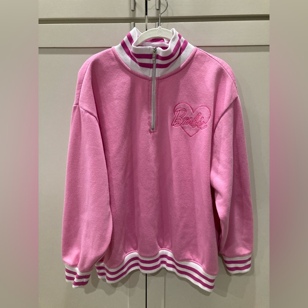 Barbie sweatshirt. Quarter zip